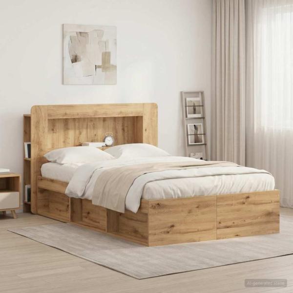 Kopfteil-Schrank Artisan-Eiche 120 cm Holzwerkstoff