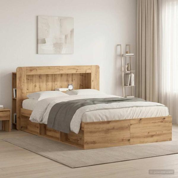 ARDEBO.de - Kopfteil-Schrank Artisan-Eiche 160 cm Holzwerkstoff