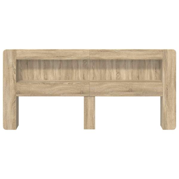 Kopfteil-Schrank mit Speicher Sonoma-Eiche Holzwerkstoff