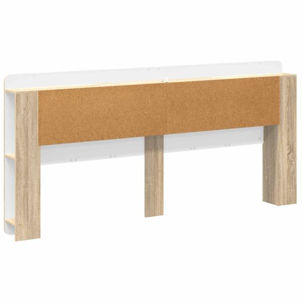 Kopfteil-Schrank mit Speicher Sonoma-Eiche Holzwerkstoff