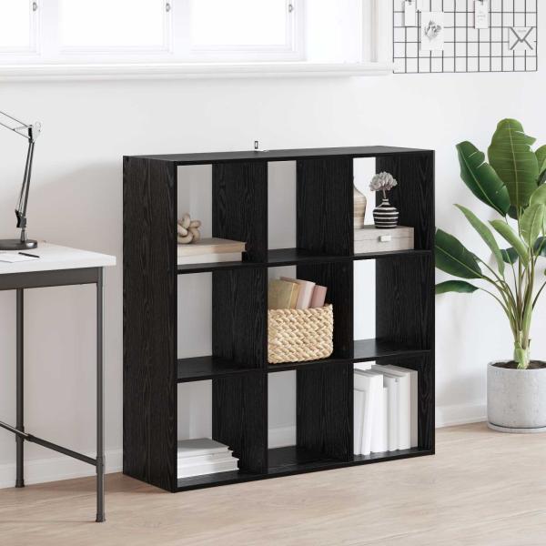 ARDEBO.de - Bücherregal Schwarze Eiche 102 x 32 x 102 cm