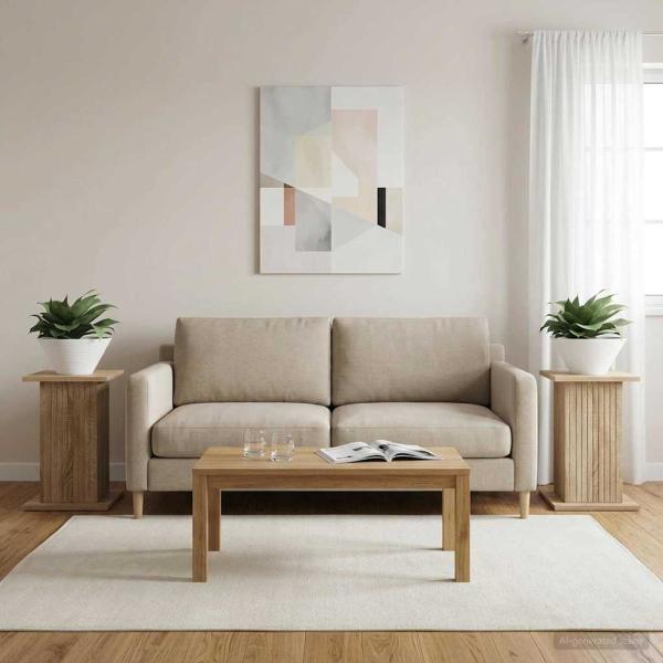ARDEBO.de - Pflanzenständer 2 stk. Sonoma-Eiche 30,5 x 30 x 43 cm