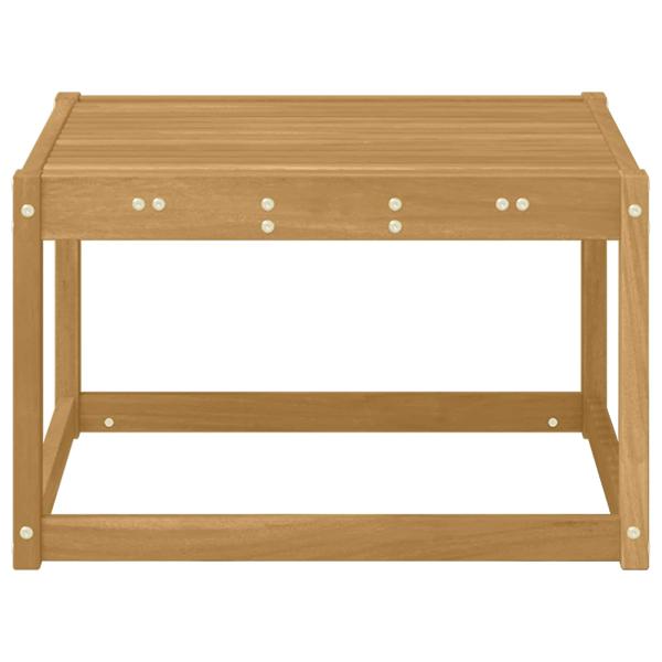 Tisch für Outdoor Massivholz Akazie Weiß 59 x 59 x 37 cm
