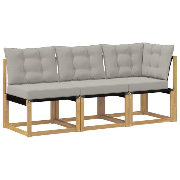 3 stk. Outdoor Mittel- und Ecksofa Weiß