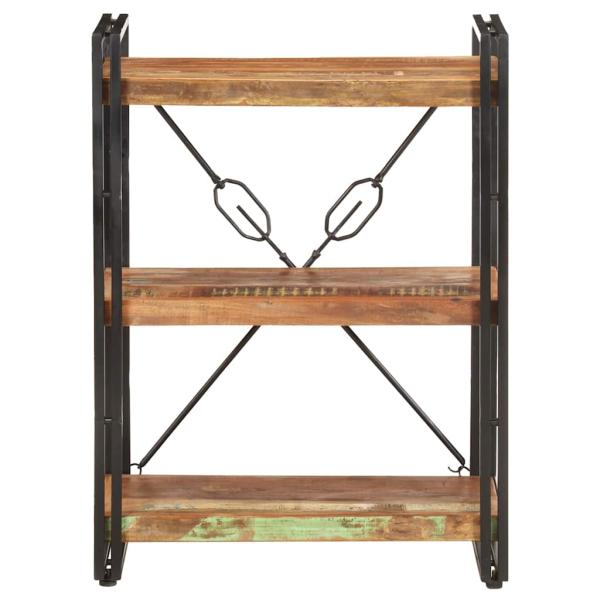 B?cherregal 3 F?cher 60x30x80 cm Altholz Massiv
