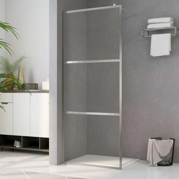 ARDEBO.de - Duschwand für Begehbare Dusche mit Klarem ESG-Glas 115x195 cm