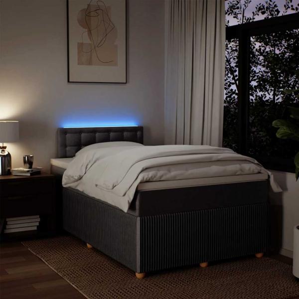 Boxspringbett mit Matratze Taupe 120x190 cm Stoff