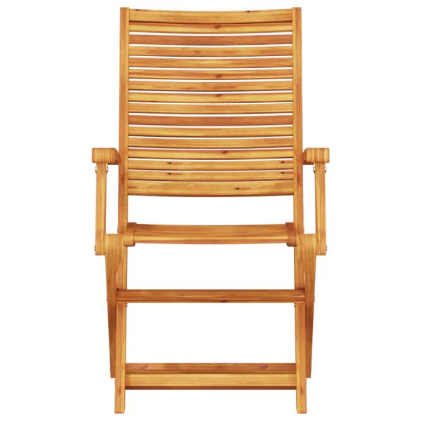 Klapp Bistro Set 3 stk. Braun Massivholz Akazie
