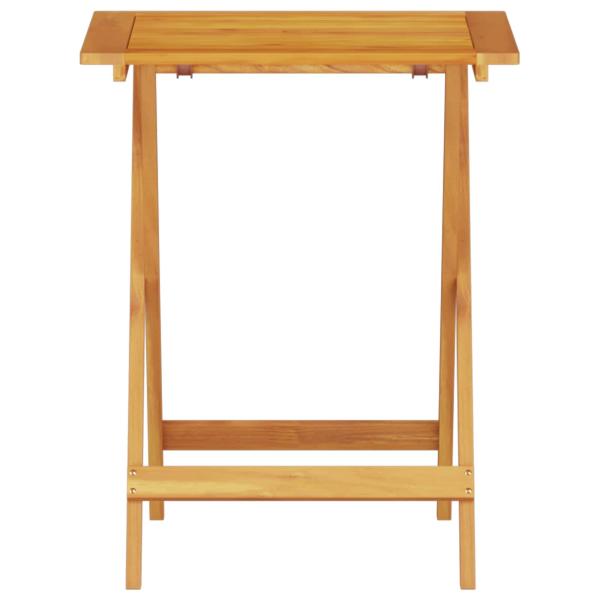 Klapp Bistro Set 3 stk. Braun Massivholz Akazie