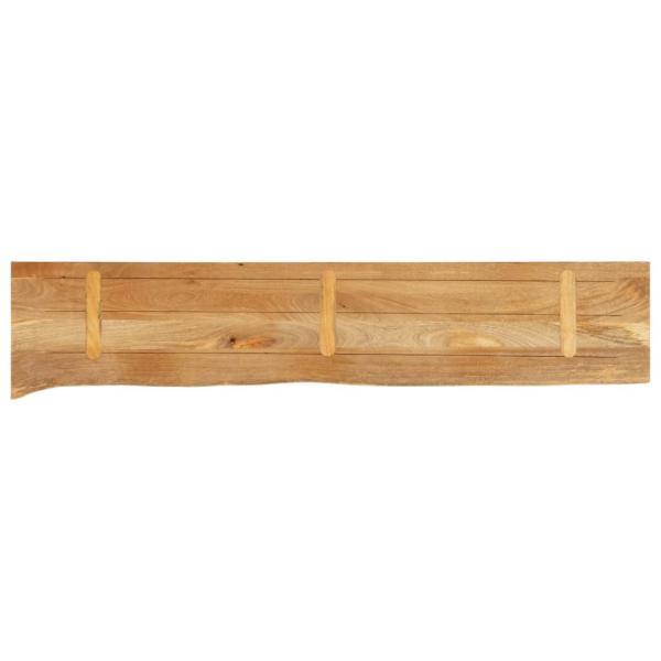 Tischplatte mit Baumkante 180x40x3,8 cm Massivholz Mango