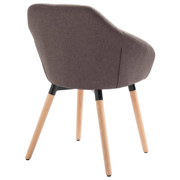 Esszimmerstühle 2 Stk. Taupe Stoff