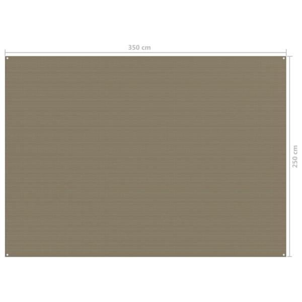 Zeltteppich 250x350 cm Taupe