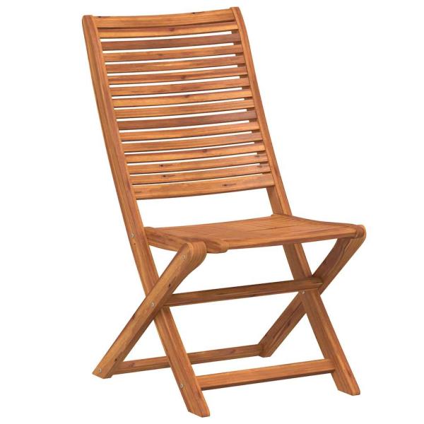 Klappstühle, 8 Stück, 51 x 66 x 95 cm, Massivholz Akazie