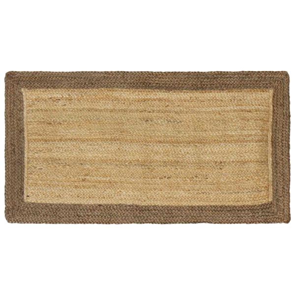 ARDEBO.de - Bereichsteppich Grau 60 x 110 cm Jute