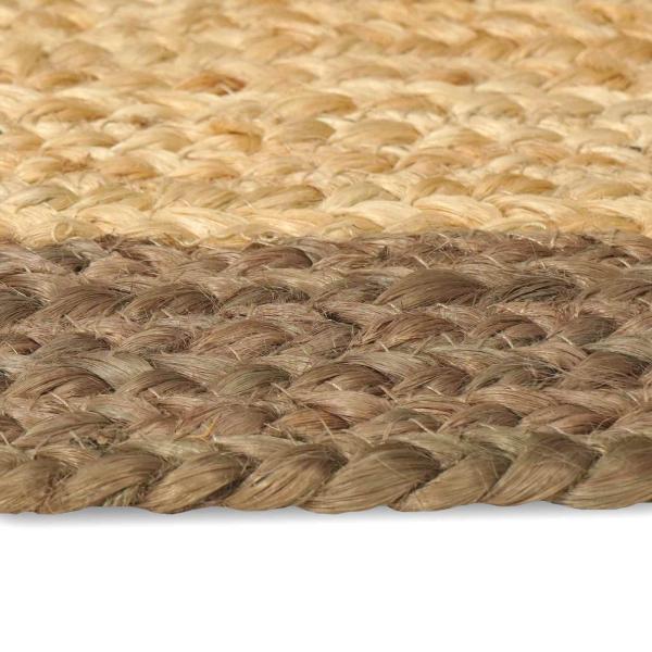 Bereichsteppich Grau 60 x 110 cm Jute