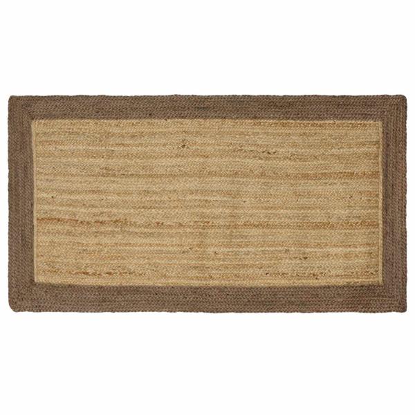ARDEBO.de - Bereichsteppich Grau 100 x 200 cm Jute