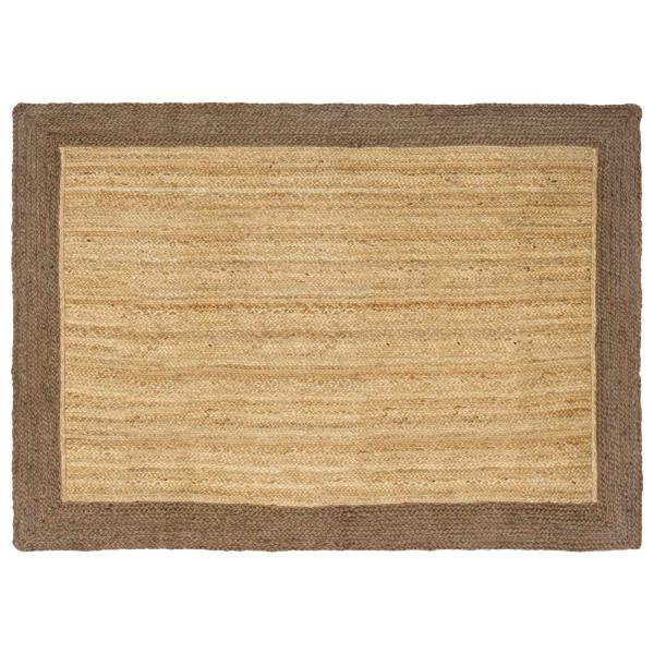 ARDEBO.de - Bereichsteppich Grau 120 x 170 cm Jute