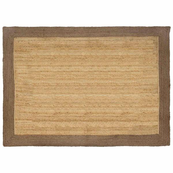ARDEBO.de - Bereichsteppich Grau 160 x 230 cm Jute