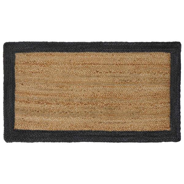 ARDEBO.de - Bereichsteppiche Dunkelgrau 60 x 110 cm Jute
