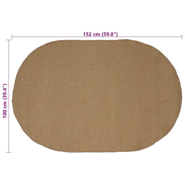 Bereichsteppiche Natur 100 x 152 cm Jute