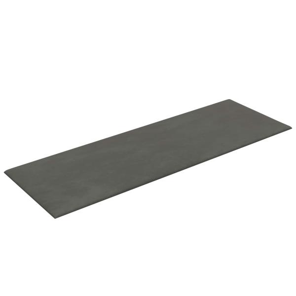 Wandkopfteilen 12 Stk. Dunkelgrau Samt