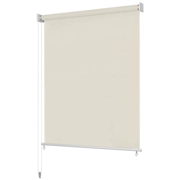 ARDEBO.de - Außenrollo 105 (B)x140 (H) cm Cremeweiß