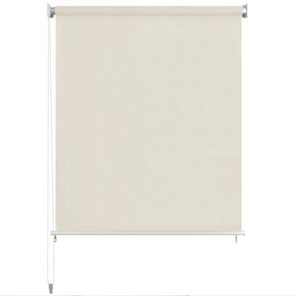 Außenrollo 105 (B)x140 (H) cm Cremeweiß