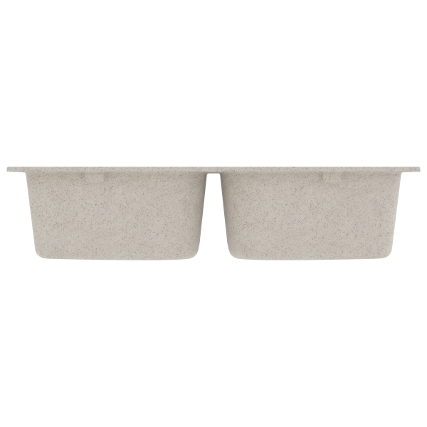 Küchen-Spüle Beige 76 x 48 x 30 cm Quarz und Harz