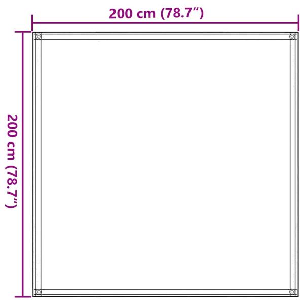 Zeltteppich 200x200 cm Taupe