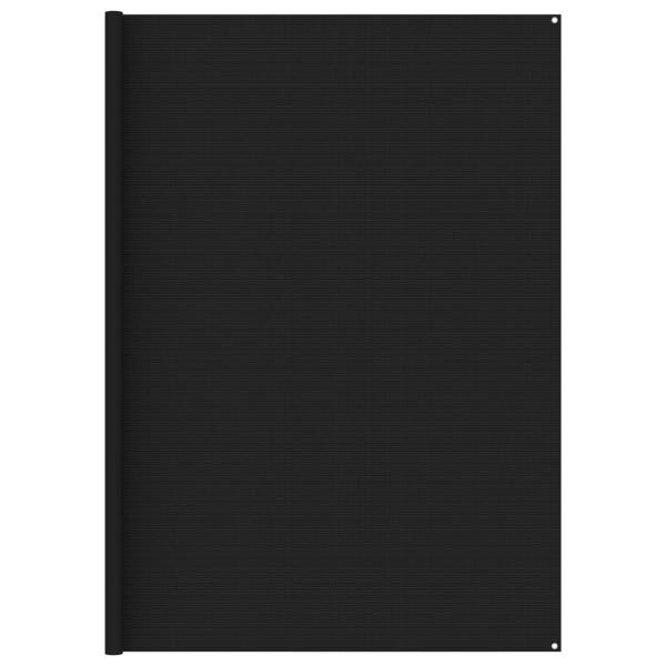 Zeltteppich 300x600 cm Schwarz