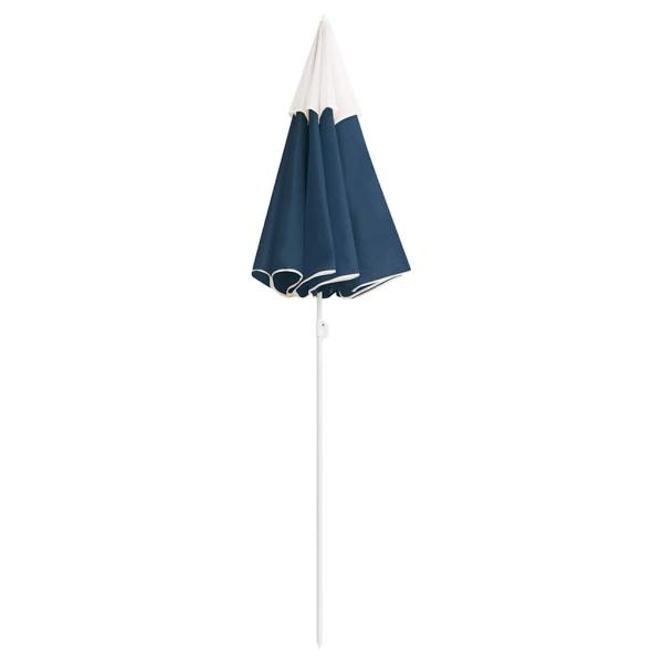 Sonnenschirm mit Stahlmast Blau 180 cm