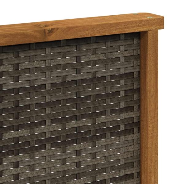 Outdoor Mittelsofa Massivholz Akazie Natur