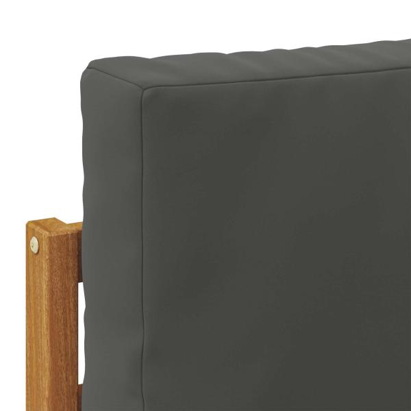 Outdoor Mittelsofa Massivholz Akazie Natur