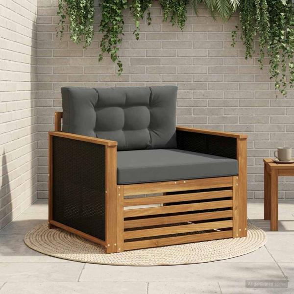 ARDEBO.de - Outdoor Mittelsofa Natur