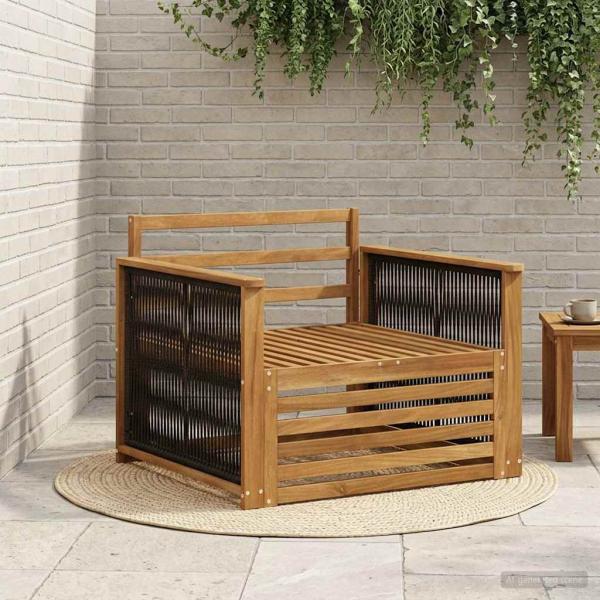 ARDEBO.de - Outdoor Mittelsofa Natur