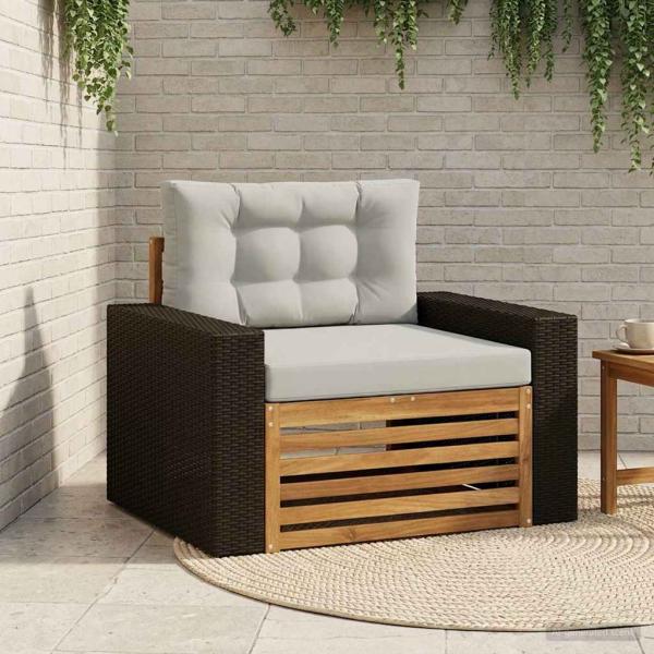 ARDEBO.de - Outdoor Mittelsofa Natur