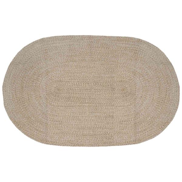 ARDEBO.de - Bereichsteppiche Weiß 152 x 245 cm Jute
