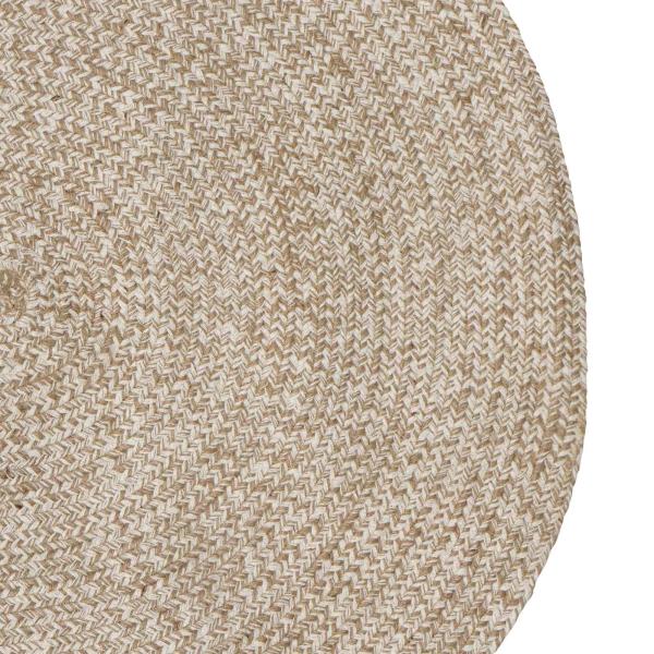 Bereichsteppich Weiß 205 x 305 cm Jute