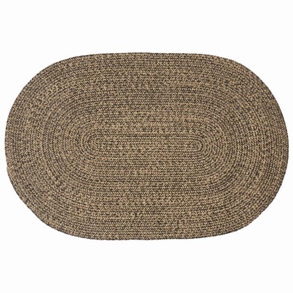 ARDEBO.de - Bereichsteppiche Schwarz 122 x 183 cm Jute