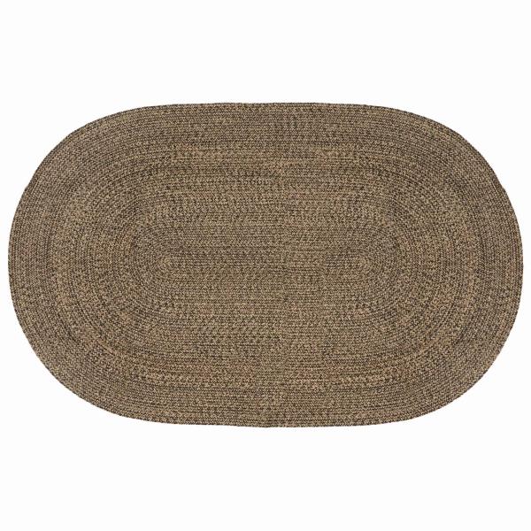 ARDEBO.de - Bereichsteppiche Schwarz 152 x 245 cm Jute
