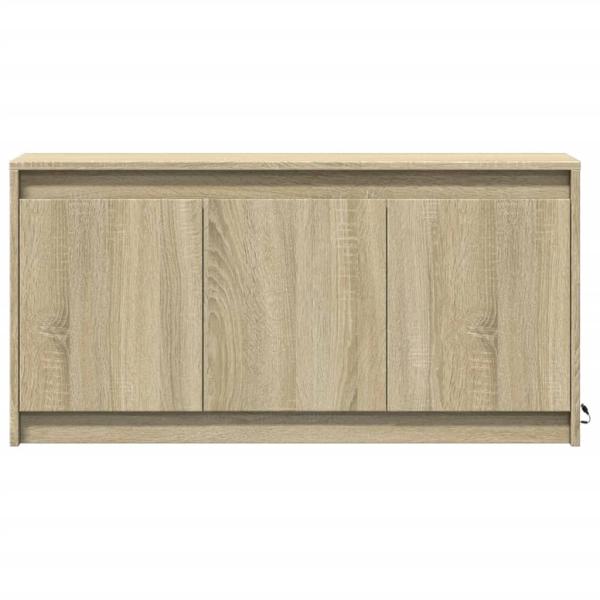 TV-Schrank mit LED-Beleuchtung Sonoma-Eiche 100x34x50 cm