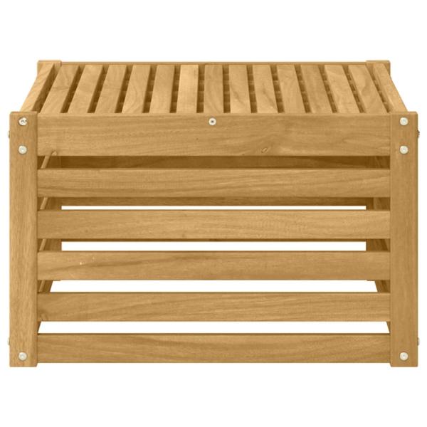 Tisch für Outdoor Massivholz Akazie Weiß 59 x 59 x 37 cm