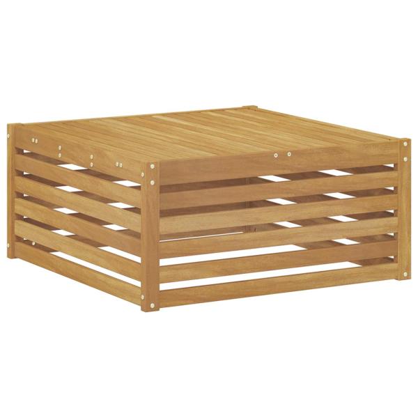 Tisch für Outdoor Massivholz Akazie Weiß 79 x 79 x 37 cm