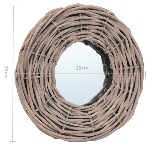 Spiegel 3 Stk. 15 cm Weide