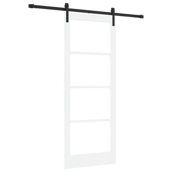 Schiebetür ORKDAL Weiß und Schwarz 83 x 211 cm