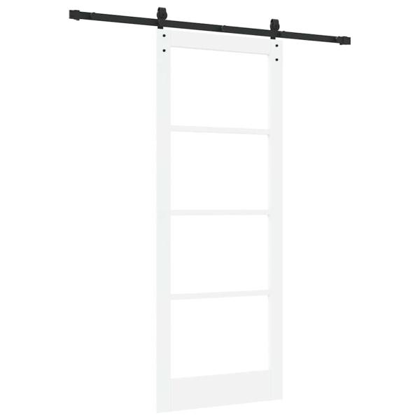 Schiebetür ORKDAL Weiß und Schwarz 83 x 211 cm