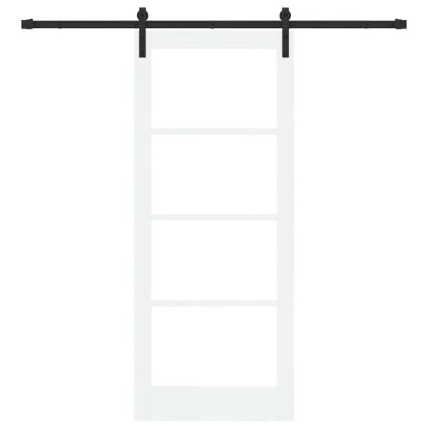 Schiebetür ORKDAL Weiß und Schwarz 83 x 202 cm