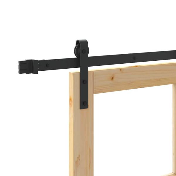 Schiebetür ORKDAL Natürlich und Schwarz 93 x 202 cm