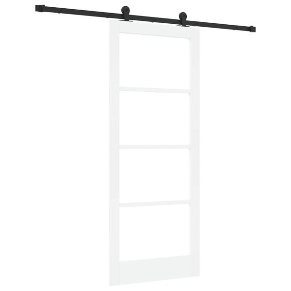 Schiebetür ORKDAL Weiß und Schwarz 83 x 202 cm