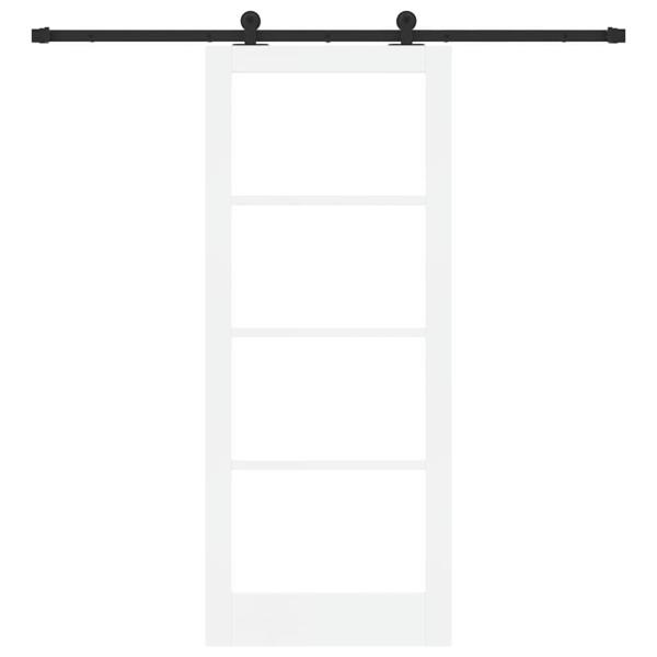 Schiebetür ORKDAL Weiß und Schwarz 83 x 202 cm